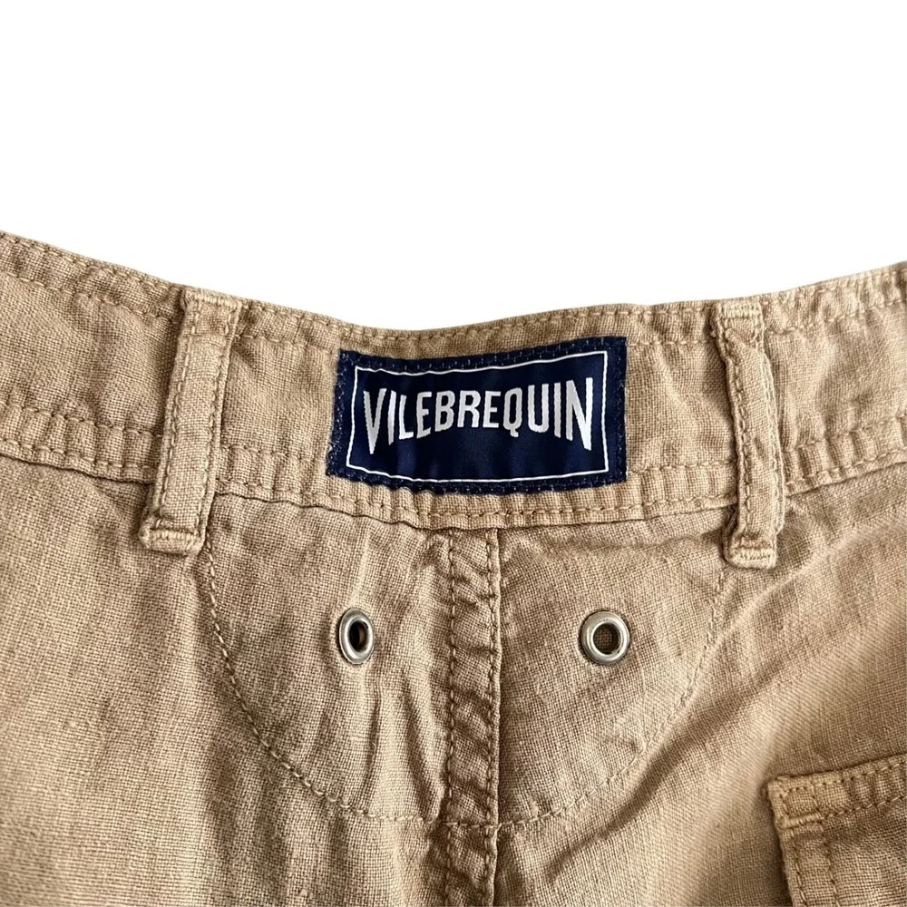 Vilebrequin Men's XXL 100% Linen Pants Camel 38x28 Altered Luxury Lightweight